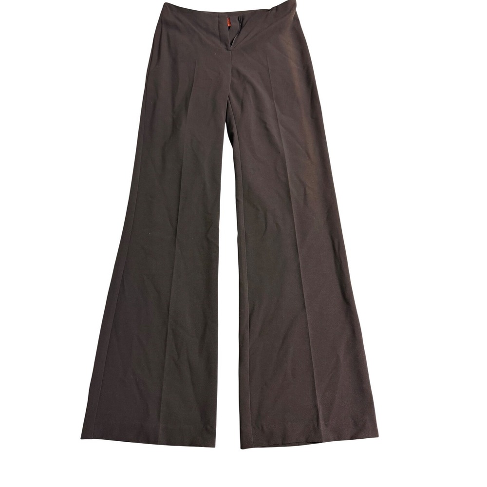 Margaret M Brown Wide Leg Flare Dress Pants Trousers Made in Canada Size 4